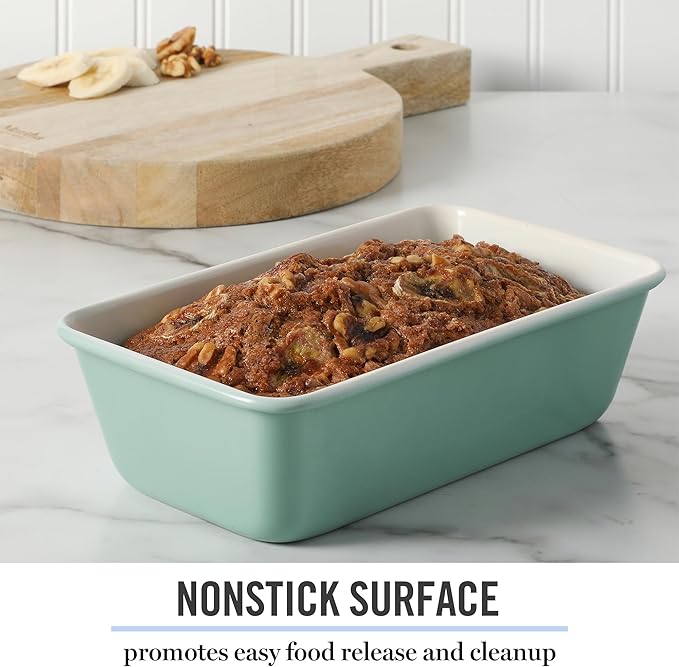 Martha Stewart Gallen 9 Inch Nonstick Carbon Steel Loaf Pan - Teal