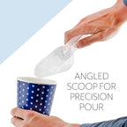 Darware Ice Maker Scoop w/Holder (2-Piece Set); Scooper Accessory for Counter Top Ice Makers and Machines
