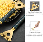 Cobb Gobbler Corn Peeler(2-Pack) – Stainless Steel Corn Kernel Stripper Tool，Labor-Saving and Fast Peeling Tool， Efficient Kitchen Gadget