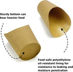 CAMKYDE 100 Pcs French Fries Holder, 12oz Disposable Paper French Fry Cups Charcuterie Cups for all Occasions (12oz)