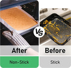 EcoDispose Non-Stick Precut Parchment Paper Baking Sheets Full Pan liner for Bake (16-3/8" x 24-3/9",White,200PCS)