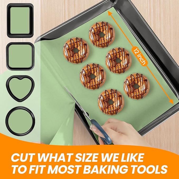 Silicone Baking Mat Roll, Non Stick Silicone Mat for Baking, Heat Resistant Baking Macaron Bread Mat, Reusable Dough Rolling Mat, Non Slip Countertop Protector Mat, Counter Mat, Oven Mat