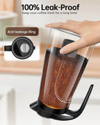 Cold Brew Coffee Maker, 70 oz (2100 ml) BPA Free Tritan Pitcher, Iced Coffee Maker and Tea Brewer, 100% Leak-Proof, Easy to Clean Reusable Mesh Filter, Black (2 Pack)