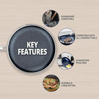 THE COOK'S COMPANY Non-Stick Frying Pan - Premium Skillet for Everyday Cooking, Nonstick Pan for Easy Cleanup, Durable Pan for Versatile Cooking Needs (Size: 8inch)