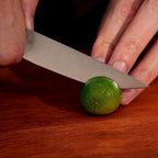 3.5 Inch Paring Knife, AR-RPM9 Steel Fruit Vegetable Knife with Ergonomic ABS Handle Oak Sheath, Ultra Sharp Kitchen Knife for Peeling Coring Cutting, Gift for Home Chefs