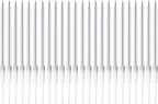 by Tugba Aydan - Silver Birthday Candles - 24 Count Long Thin Silver Birthday Candles for Cake, Metallic Cake Candle for Birthday, Party Candles