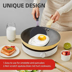 Kitchen Cooking Utensils Large Silicone Spatulas Turner Heat Resistant 3-Pack Set For Nonstick Cookware,BPA-Free Rubber Thin Slotted Flexible Flipper Spatula for Egg,Pancake,Fish,Cookie,Steak