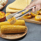 Serving Tongs Kitchen Tongs,Buffet Tongs, Stainless Steel Food Tong Serving Tong,small tongs 6 Pack (9 Inch)