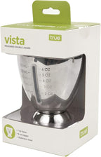 True Vista Stainless Steel Double Jigger for Bartending, Cocktail Measuring Jiggers for Margarita, Whiskey Sour, Bloody Mary, Mocktails and Other Drinks, Home Bar Accessories, 6 oz & 1 oz, Set of 1
