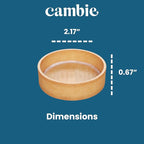 Cambie Sweet Round Medium Tart Shells, 2.17" in Diameter, French Style Tart Shells with White Chocolate Coating (Pack of 40)