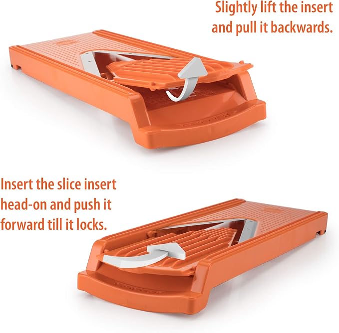 Swissmar Borner V-1001 V-Slicer Plus Mandoline 5 Piece Set (Orange)