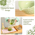 6pcs Matcha Whisk Set Includes Resin Matcha Whisk,Ceramic Matcha Bowl Set and Sifter,Matcha Whisks Holder,Natural Bamboo Spoon and Tea Towel for Matcha Starter Kit Lovers (Blue)
