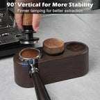 PUSEE Espresso Tamping Station, Espresso Organizer Station Fit for 51/54/58mm Espresso Accessories, Plastic Espresso Station Coffee Tamper Station, Multifunctional Coffee Tools Organzier (3 in 1)