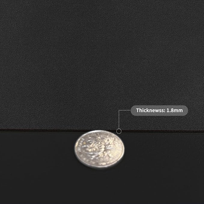 Desk Protector - 26x44 Inch Waterproof Easy to Clean Can Conceal Flaws Protector The Table Top from Scratches Used for Coffee Table (Black+Black 26x44)
