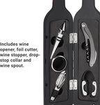 Let's Make Memories Personalized Photo 5-Piece Wine Tool Set - Wine Bottle Opener - Blue