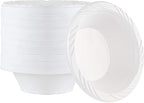 PLASTICPRO 800 Count Disposable 12 ounce White Plastic Soup Bowls