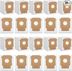 20 Pack Q0520 Vacuum Bags for iRobot Roomba Vacuum 2 Q0520 Essential Robot Vacuum Cleaner,Roomba 105 Combo/Vac,Plus 405 404 505 Combo Max 705 Vac,Max 705 Combo Robot,Disposable Auto-Empty Dust Bin Bag