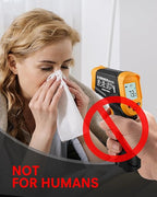 Eventek Infrared Thermometer Gun, Laser Thermometer Temperature Gun -58°F to 1112°F, IR Temp Gun for Cooking, Pizza Oven Accessories, Griddle, AC, Barbecue, Air Thermometer, Kitchen Cooking,Meat