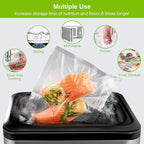 MAGIC SEAL Vacuum Sealer Bags, 3 Rolls 10’’ × 16.4’ Textured Vac Seal Bags for Food Storage or Sous Vide, BPA Free, Commercial Grade - NOT Work with MAGIC SEAL MS175 Vac Sealers