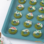 CHEFMADE Sheet Pan, Nonstick 17-Inch Rimmed Cookie Sheet for Baking, Baking Sheet Bakeware for Oven （Green）