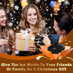 Silicone Football Ice Cube Mold 2.2 Inch Large Silicone Fun Shapes Novelty Football Gifts Craft Round Sphere Ice Ball Molds for Cocktails, Bourbon, Brandy, Whiskey Gifts for Men Women (1, Football)