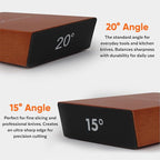 Rolling Knife Sharpener Set with Two Extra Disc, Leather Strop and Stand - Elegant Gift for Chefs & Cooks - Knife Sharpening Kit for Kitchen & Pocket Knives