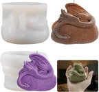 Flying Stone Dragon Animal Cylinder Candle & Resin Mold - Resin Casting Silicone Molds for Home Decor & Candle Making Wave Spiral Mold