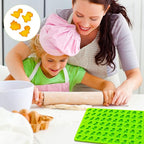 2 PCS Gummy Dinosaur Candy Molds Silicone, 152 Cavity Dinosaur Mini Silicone Mold for Chocolate, Fondant, Candy, Biscuits, Cookie, Jelly,Ice Cube and Dog Training Commands Concept