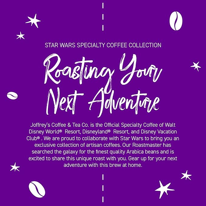 Joffrey's Coffee - Star Wars The Mandalorian - Precious Cargo Blend, Star Wars Licensed Coffee Collection, Artisan Medium Roast, Rich & Smooth Taste, Brew or French Press (Whole Bean, 11oz)
