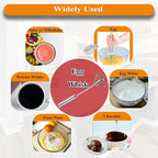 Stainless Steel Semi Automatic Whisk Egg Beater Whizzy Whisk, Hand Push Blender Kitchen Mixer Wisking Tool for Blending Cooking Gadgets(10in)