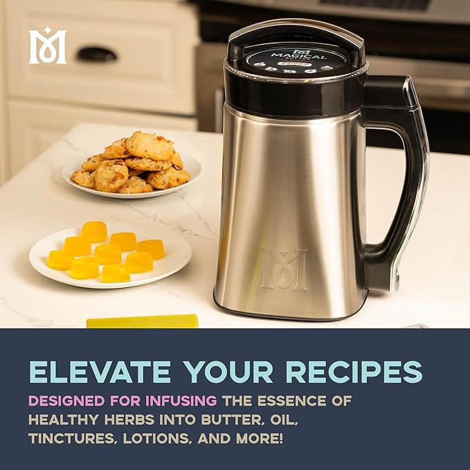 Magical Butter MB2E Machine – Easy Automated Infuser for Oils, Butters, Tinctures & More – Hands-Free Kitchen Botanical Extractor