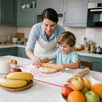 Silicone Baking Mat - Non Stick Pastry Mat Sheet for Dough Rolling, 0.7MM Thick Non-slip Baking Mat With Measurements, Reusable, Easy Clean Silicone Mats for Kitchen Counter (Black)