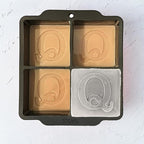 Letter Q Monogram Ice Cube Mold Custom Ice Cube Mold 2 Inch Big Initials Silicone Ice Cube Tray Gifts for DAD Gifts for Him