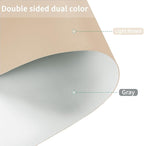 Leather Table Cover,1.8mm Thick,42x42 Inch Table Protector,Table Protector for Dining Room Table,Dining Table Cover,Table Cover Protector,Coffee Table Covers(Light Brown+Gray,42x42)