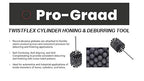 TwistFlex 1/2" 180SC Cylinder Hone | 0.5” (12.7mm) Flexible Cylinder Honing & Deburring Tool for Hole Diameters 0.46"- 0.51" | Silicon Carbide 180 Grit | 1 Pack