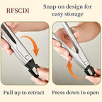 Heat-Resistant Kitchen Tongs and Basting Brush Set - 600℉ Stainless Steel Cooking Tongs with Metal Locking Mechanism - Ideal for Cooking, Grilling Steak, Baking Bread, and BBQ,(Silver 2Pcs)