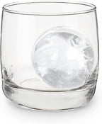 True Neptune Sphere Ice Cube Mold - Food-Safe Silicone Large Craft Ice Ball Maker Mold for Cocktails - 2.25 Inch Ice Spheres, Blue, 2-Piece Set of 1