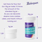 Bakerpan Purple Oil-Based Natural Food Coloring Powder for Baking - 30 g - Plant-Based, Dye-Free Coloring for Buttercream Frosting, Chocolate, Candy Color, Icing, Cakes