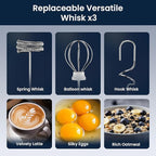 Milk Frother Rechargeable Handheld-Electric Whisk 3 Speed Adjustable, Coffee Frother Wand with 3 Stainless Whisks, Electric Foam Maker, Drink Mixer Blender for Latte Cappuccino Matcha Egg