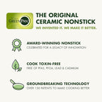 GreenPan Treviso 10 Piece Cookware Set, Non-Toxic PFAS-Free Stainless Steel Ceramic Nonstick Coating, Induction Suitable, Pots, Pans Lids, Sauté & Saucepans, Multi Clad, Dishwasher & Oven Safe
