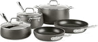 All-Clad HA1 Hard Anodized Nonstick Pots and Pans Set Non Stick Cookware Sets, Oven Broiler Safe 500F, Black