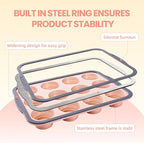 12-Cup Silicone Muffin Pan for Baking - Premium Nonstick Muffin Tin with Metal Reinforced Frame, Easy to Clean Silicone Cupcake Molds, Dishwasher & Oven Safe BPA Free