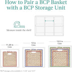 Best Choice Products 13x13in Pack of 5 Cube Storage Baskets, Water Hyacinth Multipurpose Collapsible Organizers, Handwoven Laundry Totes for Laundry, Living Room, Kids Room & Nursery - White