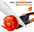 5 Precision Adjust Knife Sharpener- 3-Stage Premium Kitchen Knife Sharpener to Repair, Restore & Polish Blades by Sharp Pebble