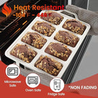 Mini Loaf Pan, Metal Reinforced Silicone Mini Bread Loaf Pan Nonstick Cornbread Pan 8 Cavities Small Loaf Pans for Baking Bread, Loaf, Meatloaf, Brownie, Butter