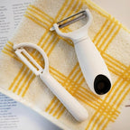 Beille 7pc Wheat Straw Complete Kitchen Utensils Set, Cream