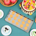 18 Pcs Baking Sheet Pan Set 13.8 × 9.8 × 0.6 Inches Cookie Sheet Large Toaster Oven Pans Stainless Steel Tray Barbecue Grill Pan Rectangle Trays Oven, Non-Stick, Easy Clean