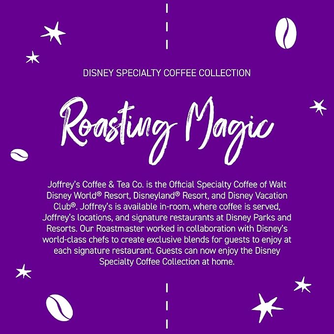 Joffrey's Coffee - Disney Have a Bite Brew, Artisan Medium Roast, Flavored Coffee with Cinnamon, Apple & Caramel Notes, Brew or French Press (Ground, 11oz)