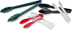 New Star Foodservice 35551 Utility Tong, High Heat Plastic, Scalloped, 12 inch, Set of 12, White