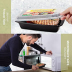 15 Pack- Meal Prep Containers 32oz, Plastic Food Prep Containers Reusable, Leakproof To Go Food Containers with Lids, BPA-Free, Microwave/Dishwasher/Freezer Safe